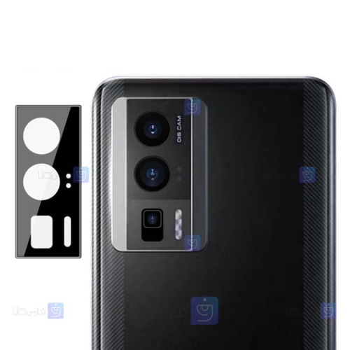محافظ لنز شیشه ای Xiaomi Redmi K60 Pro مدل حاشیه دار