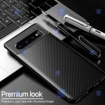 قاب گوشی Samsung Galaxy S10 Plus مدل Auto Focus Fiber Carbon
