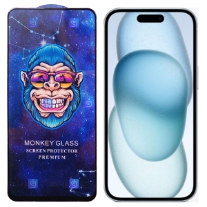 گلس فول گوشی Apple iPhone 15 مدل Monkey Premium