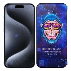 گلس فول گوشی آیفون 15 پرو مکس مدل Monkey Premium