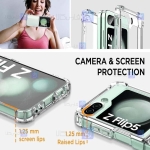 قاب کپسول دار Samsung Galaxy Z Flip 5 مدل پشت کریستالی
