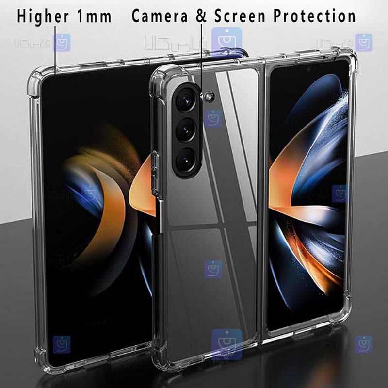 قاب کپسول دار Samsung Galaxy Z Fold 5 5G مدل پشت کریستالی
