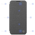 کیف چرمی پارچه ای نیلکین Apple iPhone 15 Plus مدل Qin Pro Plain Leather Cloth case