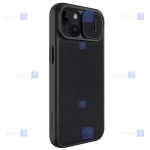 کیف چرمی پارچه ای نیلکین Apple iPhone 15 Plus مدل Qin Pro Plain Leather Cloth case
