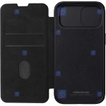 کیف چرمی پارچه ای نیلکین Apple iPhone 15 Plus مدل Qin Pro Plain Leather Cloth case