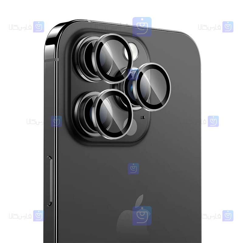 محافظ لنز رینگی Apple iPhone 15 Pro مدل 3D Color