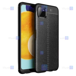 قاب طرح چرم محافظ لنز دار Samsung Galaxy A22 5G مدل Auto Focus