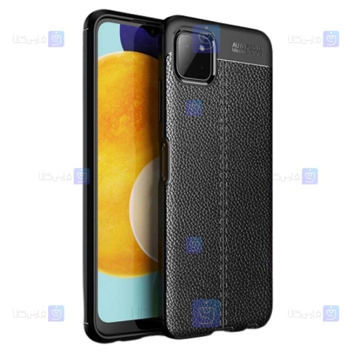 قاب طرح چرم محافظ لنز دار Samsung Galaxy A22 5G مدل Auto Focus