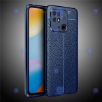 قاب طرح چرم محافظ لنز دار Xiaomi poco C40 مدل Auto Focus