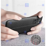 قاب طرح چرم محافظ لنز دار Xiaomi Redmi Note 10 4G مدل Auto Focus