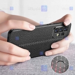 قاب طرح چرم محافظ لنز دار Samsung Galaxy A33 5G مدل Auto Focus
