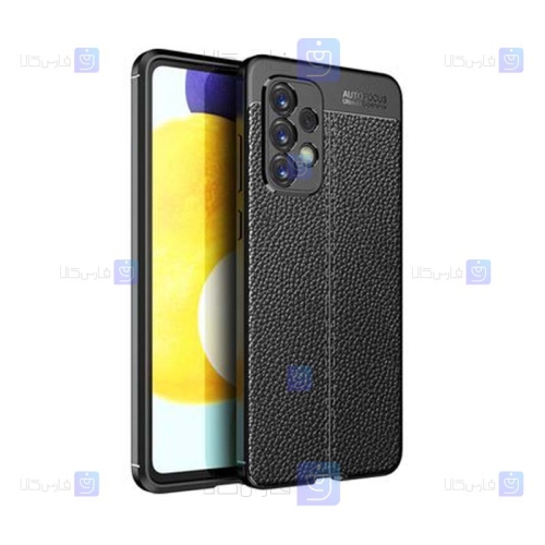قاب طرح چرم محافظ لنز دار Samsung Galaxy A53 5G مدل Auto Focus
