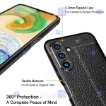 قاب طرح چرم محافظ لنز دار Samsung Galaxy A04s مدل Auto Focus