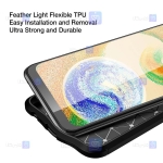 قاب طرح چرم محافظ لنز دار Samsung Galaxy A04s مدل Auto Focus