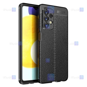قاب طرح چرم محافظ لنز دار Samsung Galaxy A13 4G مدل Auto Focus