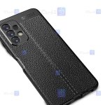 قاب طرح چرم محافظ لنز دار Samsung Galaxy A13 4G مدل Auto Focus