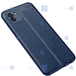 قاب طرح چرم محافظ لنز دار Samsung Galaxy A03 مدل Auto Focus