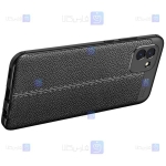 قاب طرح چرم محافظ لنز دار Samsung Galaxy A03 مدل Auto Focus