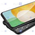 قاب طرح چرم محافظ لنز دار Samsung Galaxy A03 مدل Auto Focus
