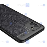قاب طرح چرم محافظ لنز دار Samsung Galaxy A03 مدل Auto Focus