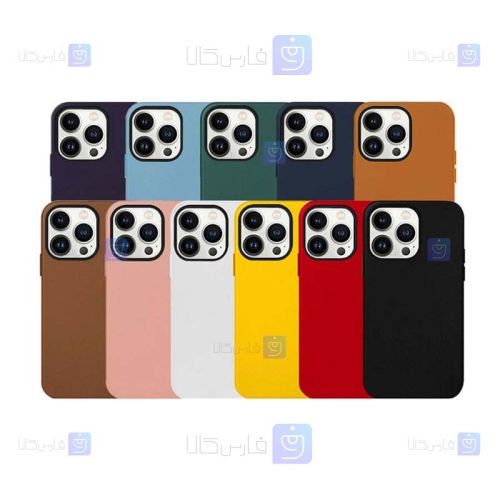 قاب چرمی K-ZDoo گوشی Apple iPhone 15 Pro مدل Noble با قابلیت مگ سیف