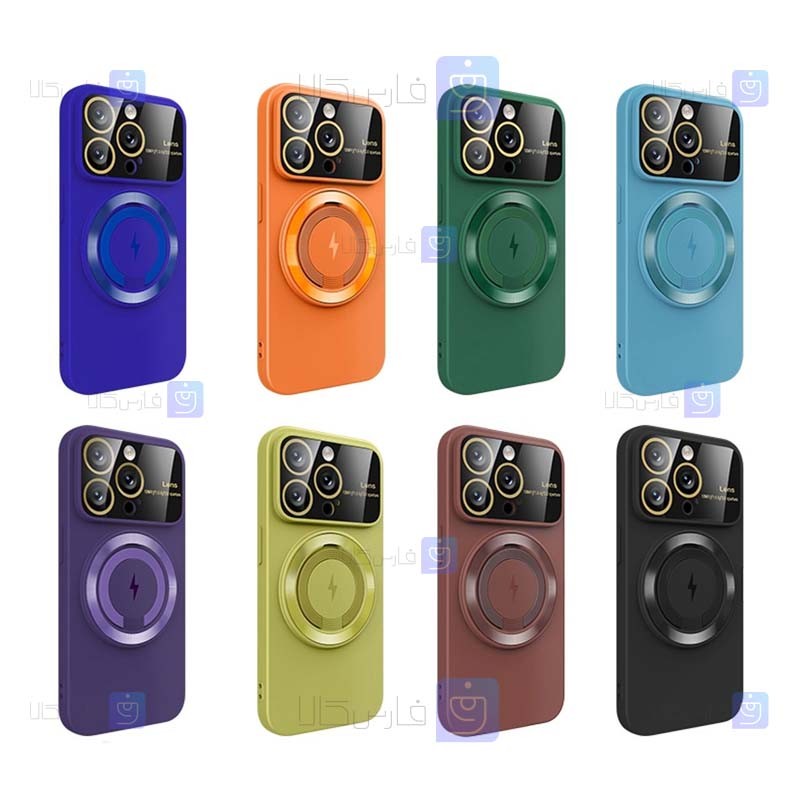 قاب مگ سیف Apple iPhone 15 Pro مدل Lens Case