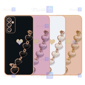 قاب Samsung Galaxy M52 5G مدل زنجیر دار قلبی