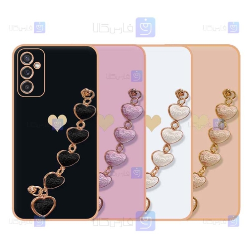 قاب Samsung Galaxy M52 5G مدل زنجیر دار قلبی