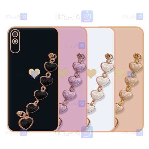 قاب Xiaomi Redmi 9A مدل زنجیر دار قلبی