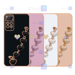 قاب Xiaomi Redmi Note 11 4G مدل زنجیر دار قلبی