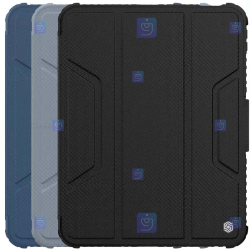 کیف محافظ لنزدار نیلکین Apple iPad 10.9 2022 مدل Bumper Leather Pro