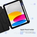 کیف محافظ لنزدار نیلکین Apple iPad 10.9 2022 مدل Bumper Leather Pro