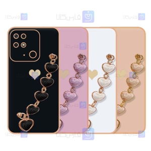 قاب Xiaomi Poco C40 مدل زنجیر دار قلبی