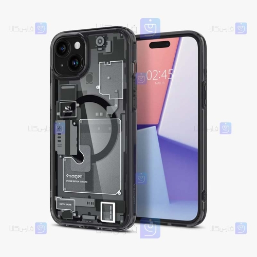 قاب اسپیگن Apple iPhone 15 مدل Ultra Hybrid Zero One با پشتیبانی Mag Safe
