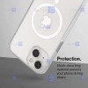 قاب پشت کریستالی Apple iPhone 15 Plus مدل مگ سیف دار