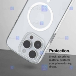 قاب پشت کریستالی Apple iPhone 15 Pro Max مدل مگ سیف دار