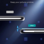 محافظ لنز شیشه ای Samsung Galaxy S21 plus مدل حاشیه دار