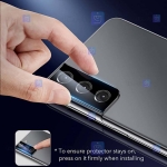 محافظ لنز شیشه ای Samsung Galaxy S21 plus مدل حاشیه دار