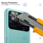 محافظ لنز شیشه ای Xiaomi Poco C40 مدل حاشیه دار
