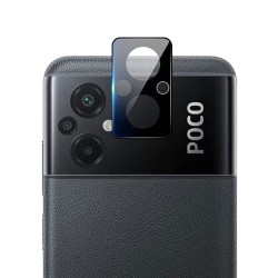 محافظ لنز شیشه ای Xiaomi Poco M5 مدل حاشیه دار