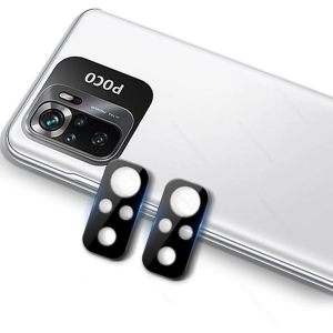 محافظ لنز شیشه ای Xiaomi Poco M5s مدل حاشیه دار