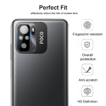 محافظ لنز شیشه ای Xiaomi Poco M5s مدل حاشیه دار