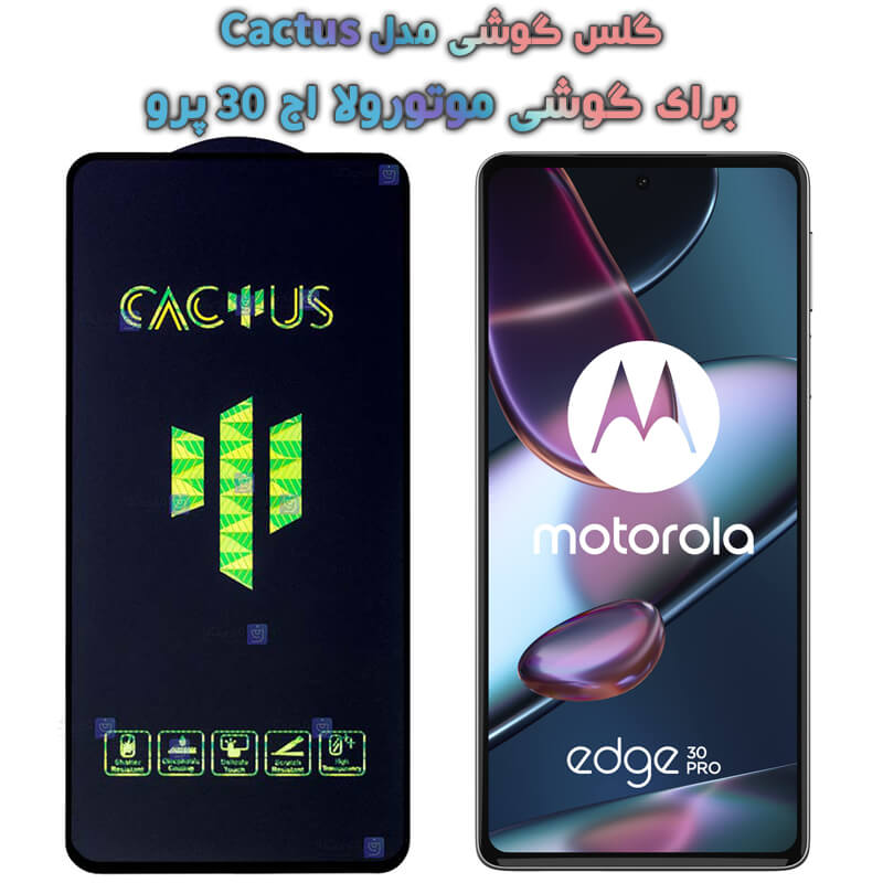گلس گوشی Motorola Edge 30 Pro مدل Cactus