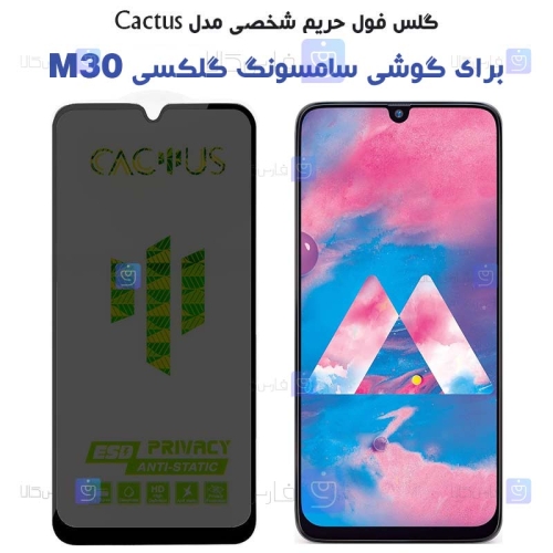گلس حریم شخصی Samsung Galaxy M30 برند Cactus