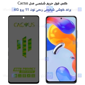 گلس پرایوسی کاکتوس گوشی Xiaomi Redmi Note 11 Pro 4G