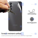 برچسب پشت Samsung Galaxy S23 FE مدل کربنی
