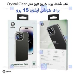 قاب شفاف گرین لاین Apple iPhone 15 Pro مدل Crystal Clear