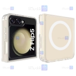قاب پشت کریستالی Samsung Galaxy Z Flip 5 مدل مگ سیف دار