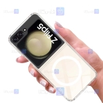 قاب پشت کریستالی Samsung Galaxy Z Flip 5 مدل مگ سیف دار