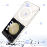 قاب پشت کریستالی Samsung Galaxy Z Flip 5 مدل مگ سیف دار
